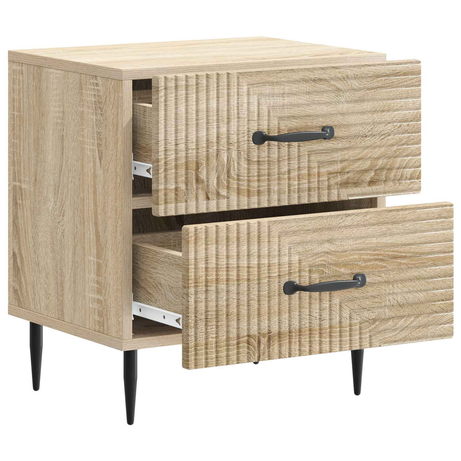 Nachtkastje Sonoma Eiken 43 x 34,5 x 47,5 cm Bewerkt hout
