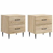 Nachtkastje 2 stuks 43x34,5x47,5 cm Sonoma eiken