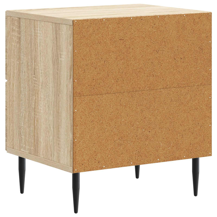Nachtkastje 2 pcs Sonoma Eiken 43 x 34,5 x 47,5 cm Bewerkt hout