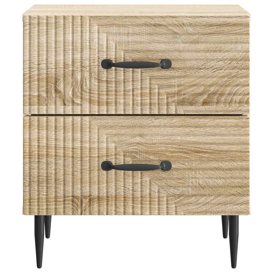 Nachtkastje 2 pcs Sonoma Eiken 43 x 34,5 x 47,5 cm Bewerkt hout