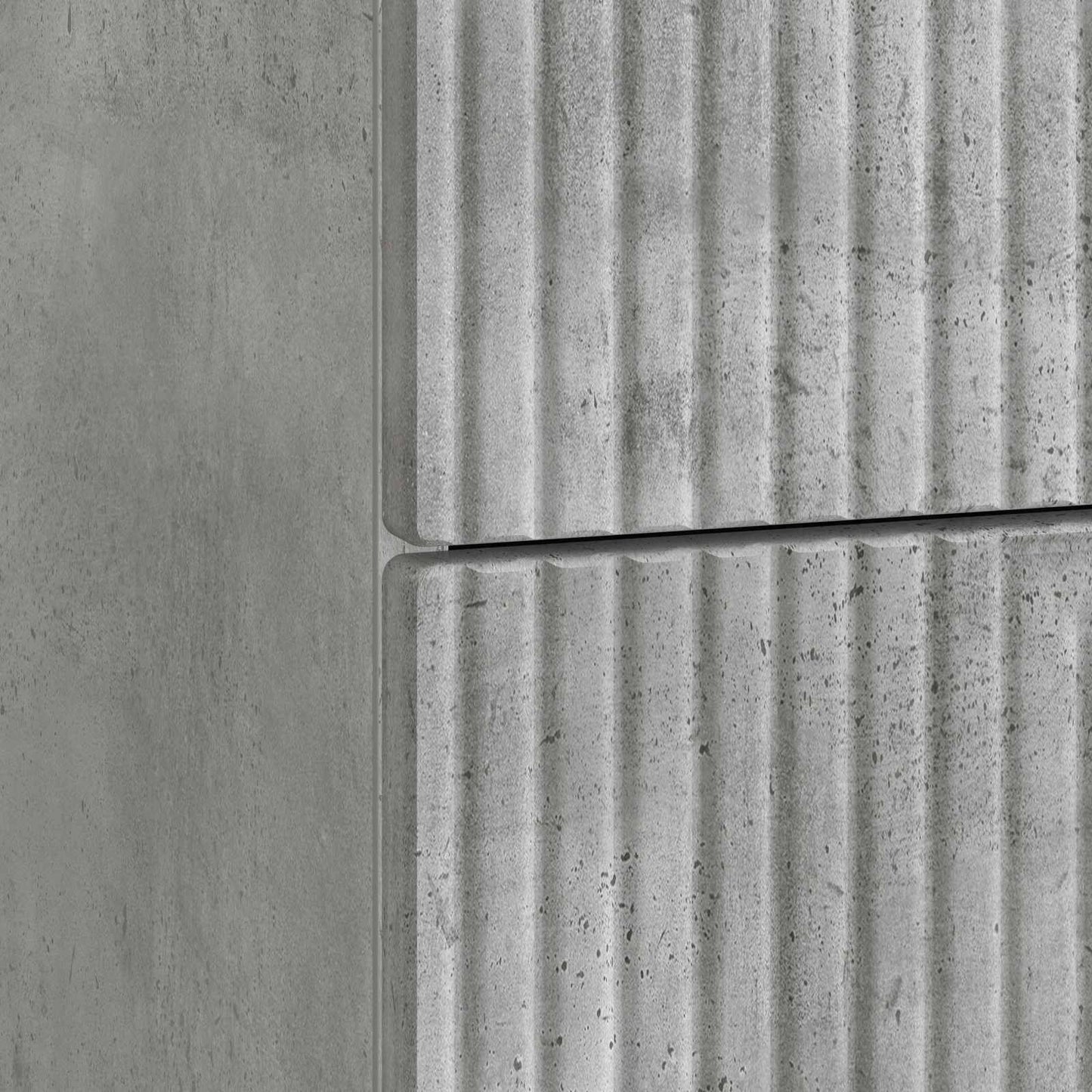 Nachtkastje Betongrijs 43 x 34,5 x 47,5 cm Bewerkt hout