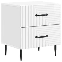Nachtkastje Hoogglans Wit 43 x 34,5 x 47,5 cm Bewerkt hout