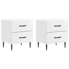 Nachtkastje hoogglans wit 43x34,5x47,5 cm 2 stuks