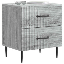 Nachtkastje Grijs sonoma 43 x 34,5 x 47,5 cm Bewerkt hout