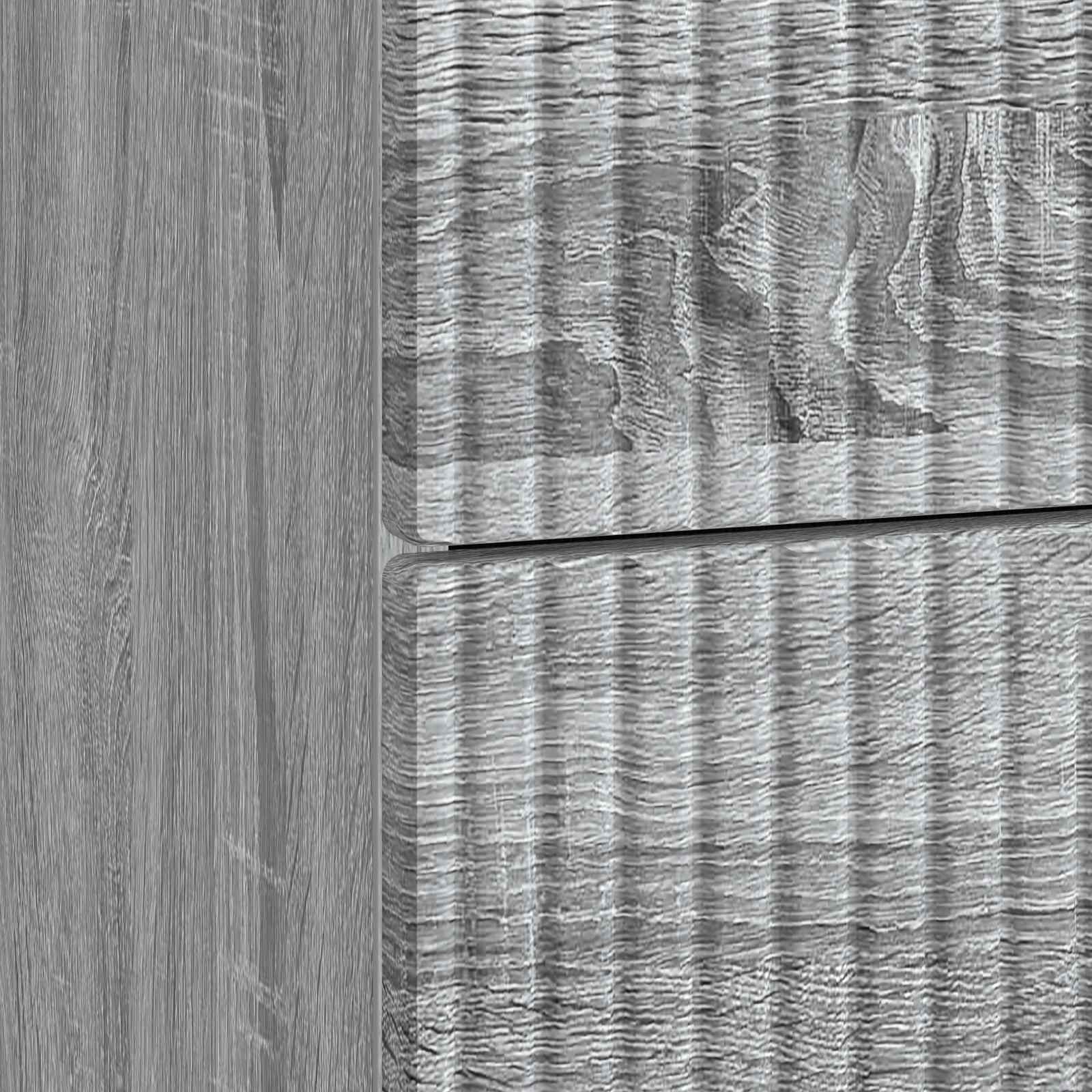 Nachtkastje 2 pcs Grijs sonoma 43 x 34,5 x 47,5 cm Bewerkt hout