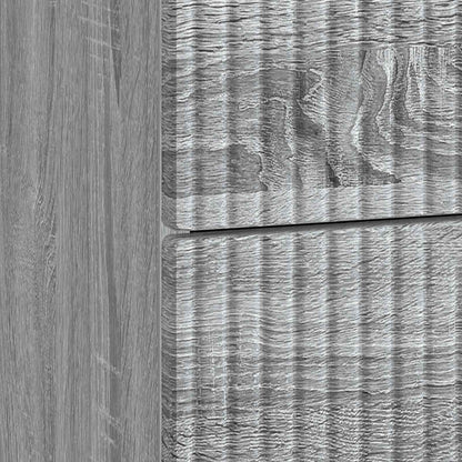 Nachtkastje 2 pcs Grijs sonoma 43 x 34,5 x 47,5 cm Bewerkt hout