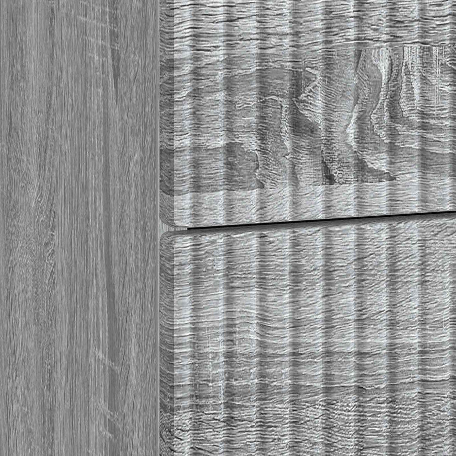 Nachtkastje 2 pcs Grijs sonoma 43 x 34,5 x 47,5 cm Bewerkt hout
