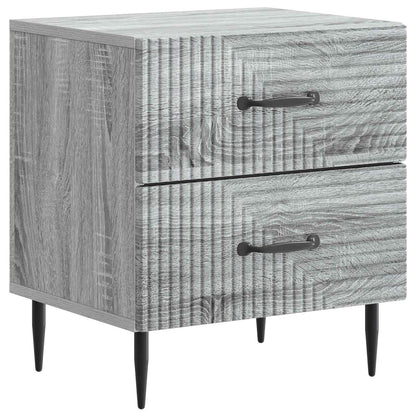 Nachtkastje 2 pcs Grijs sonoma 43 x 34,5 x 47,5 cm Bewerkt hout