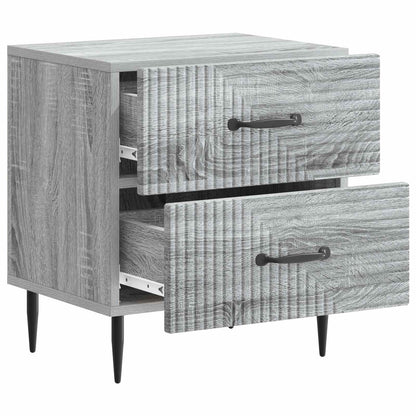 Nachtkastje 2 pcs Grijs sonoma 43 x 34,5 x 47,5 cm Bewerkt hout