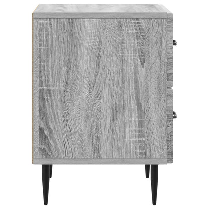 Nachtkastje 2 pcs Grijs sonoma 43 x 34,5 x 47,5 cm Bewerkt hout