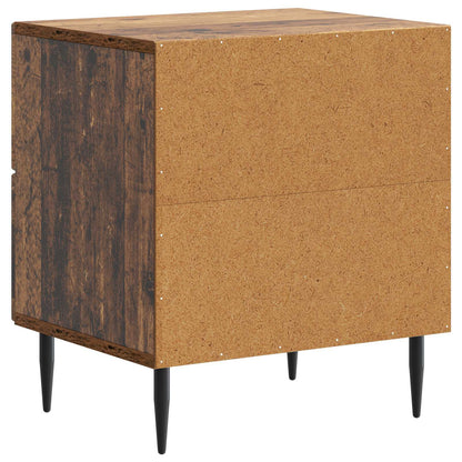 Nachtkastje met lade Oud hout 43 x 34,5 x 47,5 cm Bewerkt hout