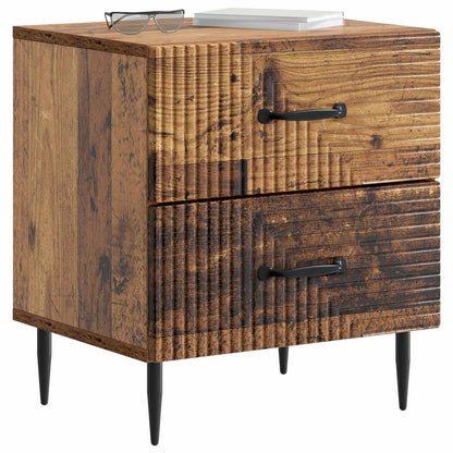 Nachtkastje 2 pcs Oud hout 43 x 34,5 x 47,5 cm Bewerkt hout