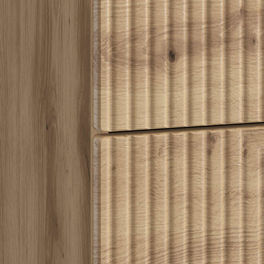 Nachtkastje met lade 2 pcs Artisanaal eiken 43 x 34,5 x 47,5 cm