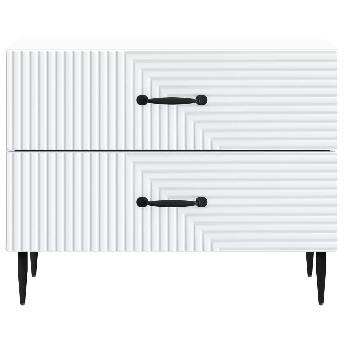 Nachtkastje met lade Wit 62 x 34,5 x 47,5 cm Bewerkt hout