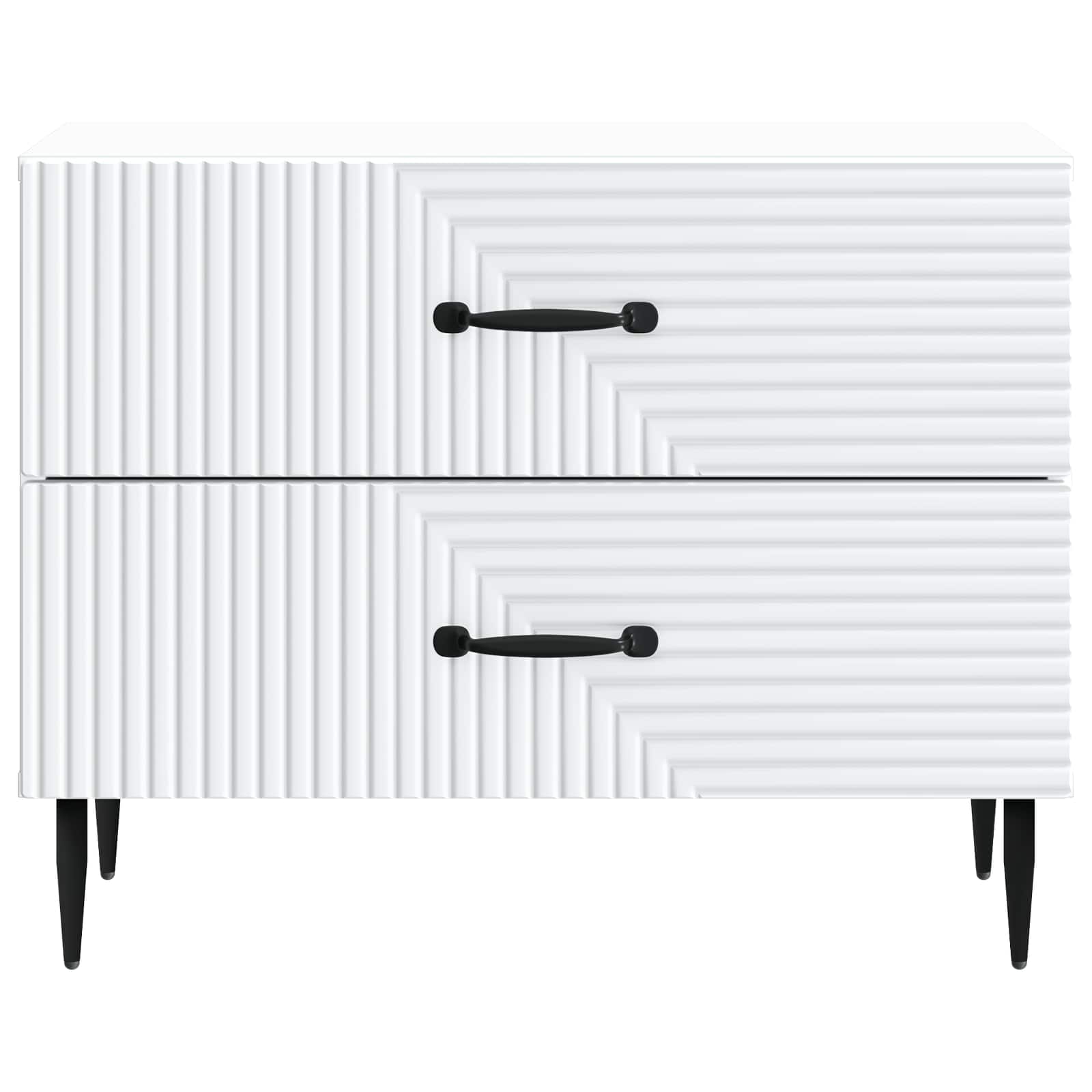 Nachtkastje met lade Wit 62 x 34,5 x 47,5 cm Bewerkt hout