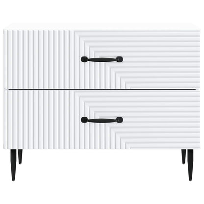Nachtkastje met lade Wit 62 x 34,5 x 47,5 cm Bewerkt hout