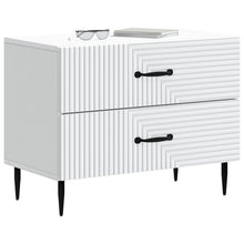 Nachtkastje met lade Wit 62 x 34,5 x 47,5 cm Bewerkt hout