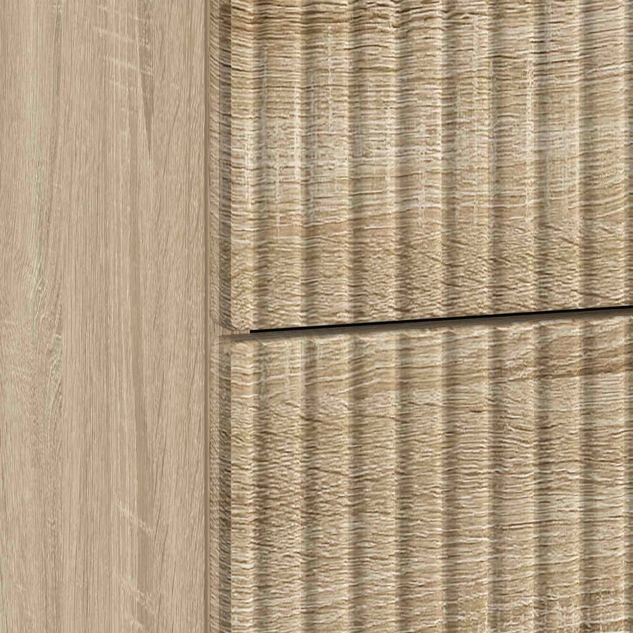 Nachtkastje Sonoma Eiken 62 x 34,5 x 47,5 cm Bewerkt hout