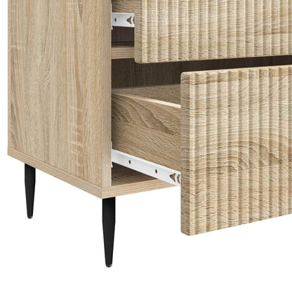 Nachtkastje Sonoma Eiken 62 x 34,5 x 47,5 cm Bewerkt hout