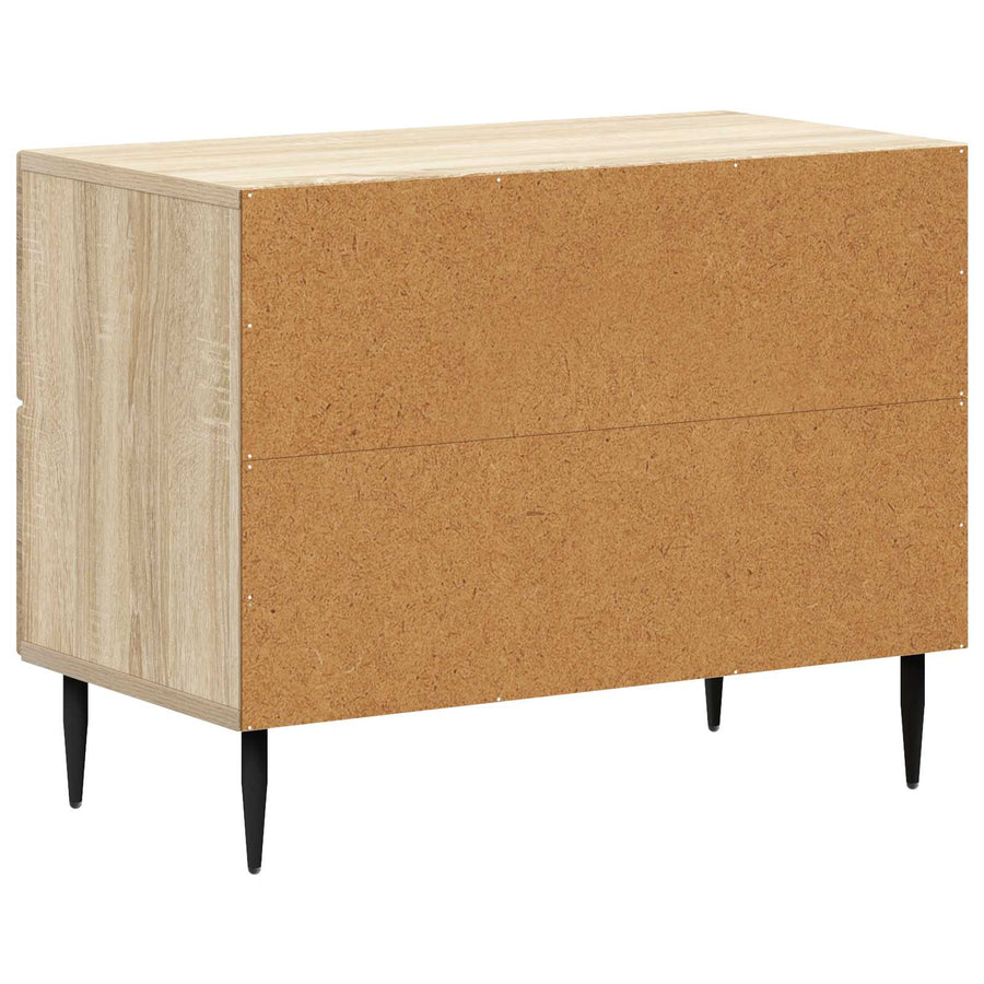 Nachtkastje Sonoma Eiken 62 x 34,5 x 47,5 cm Bewerkt hout