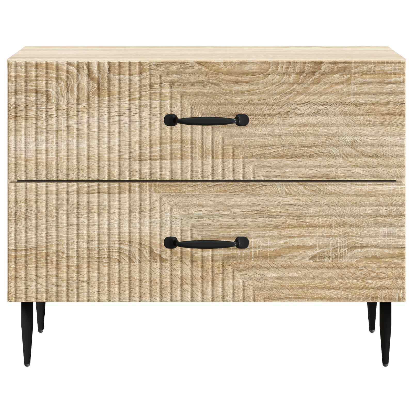 Nachtkastje Sonoma Eiken 62 x 34,5 x 47,5 cm Bewerkt hout