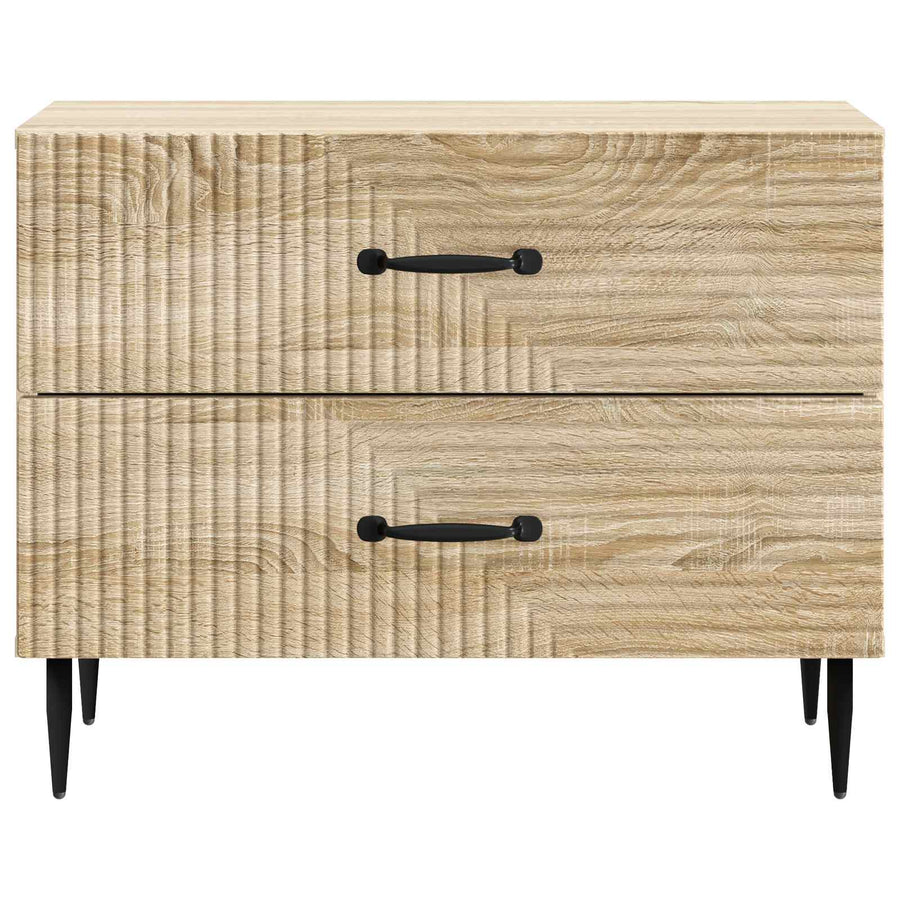 Nachtkastje Sonoma Eiken 62 x 34,5 x 47,5 cm Bewerkt hout