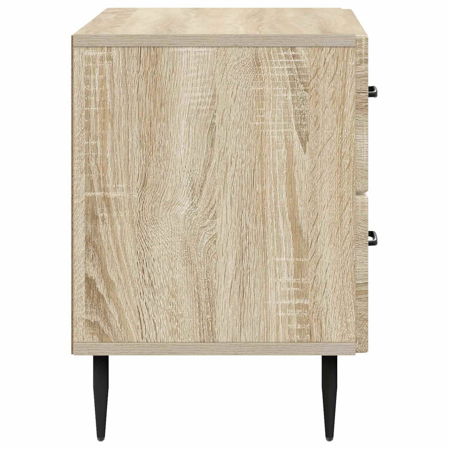 Nachtkastje Sonoma Eiken 62 x 34,5 x 47,5 cm Bewerkt hout