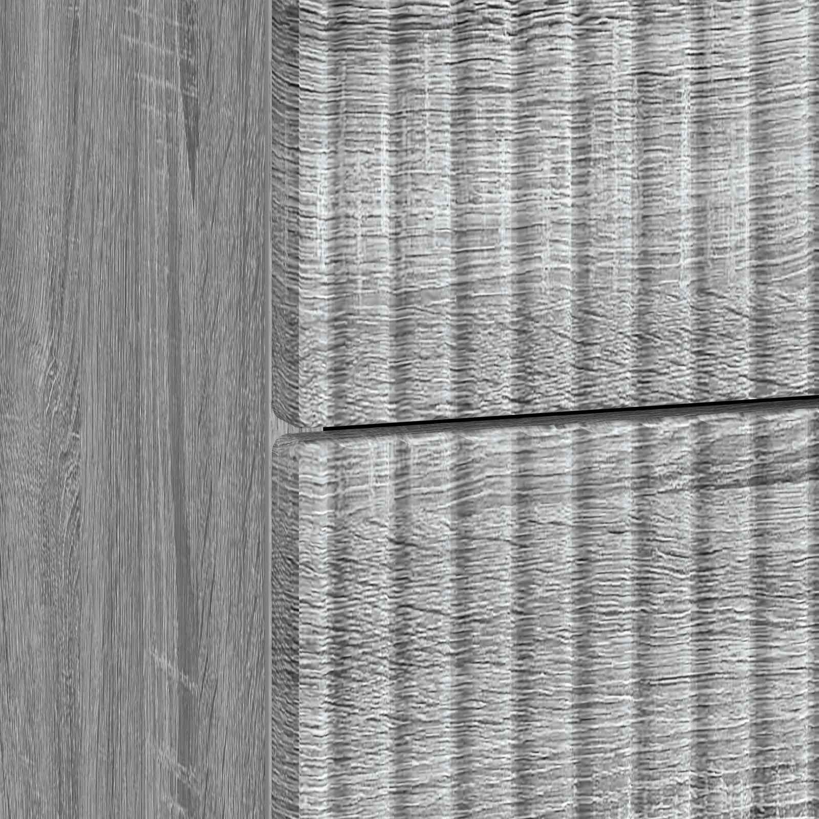 Nachtkastje Grijs sonoma 62 x 34,5 x 47,5 cm Bewerkt hout
