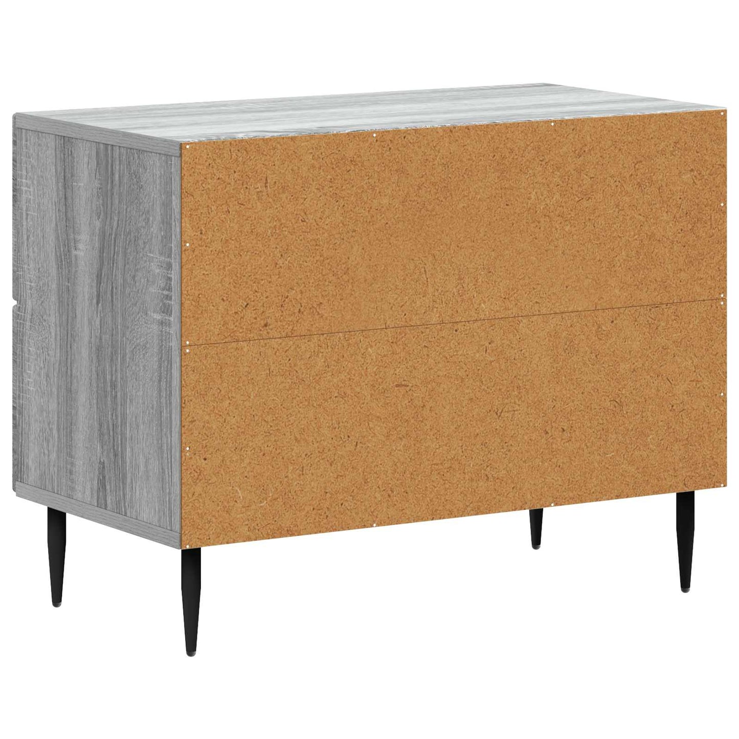 Nachtkastje Grijs sonoma 62 x 34,5 x 47,5 cm Bewerkt hout