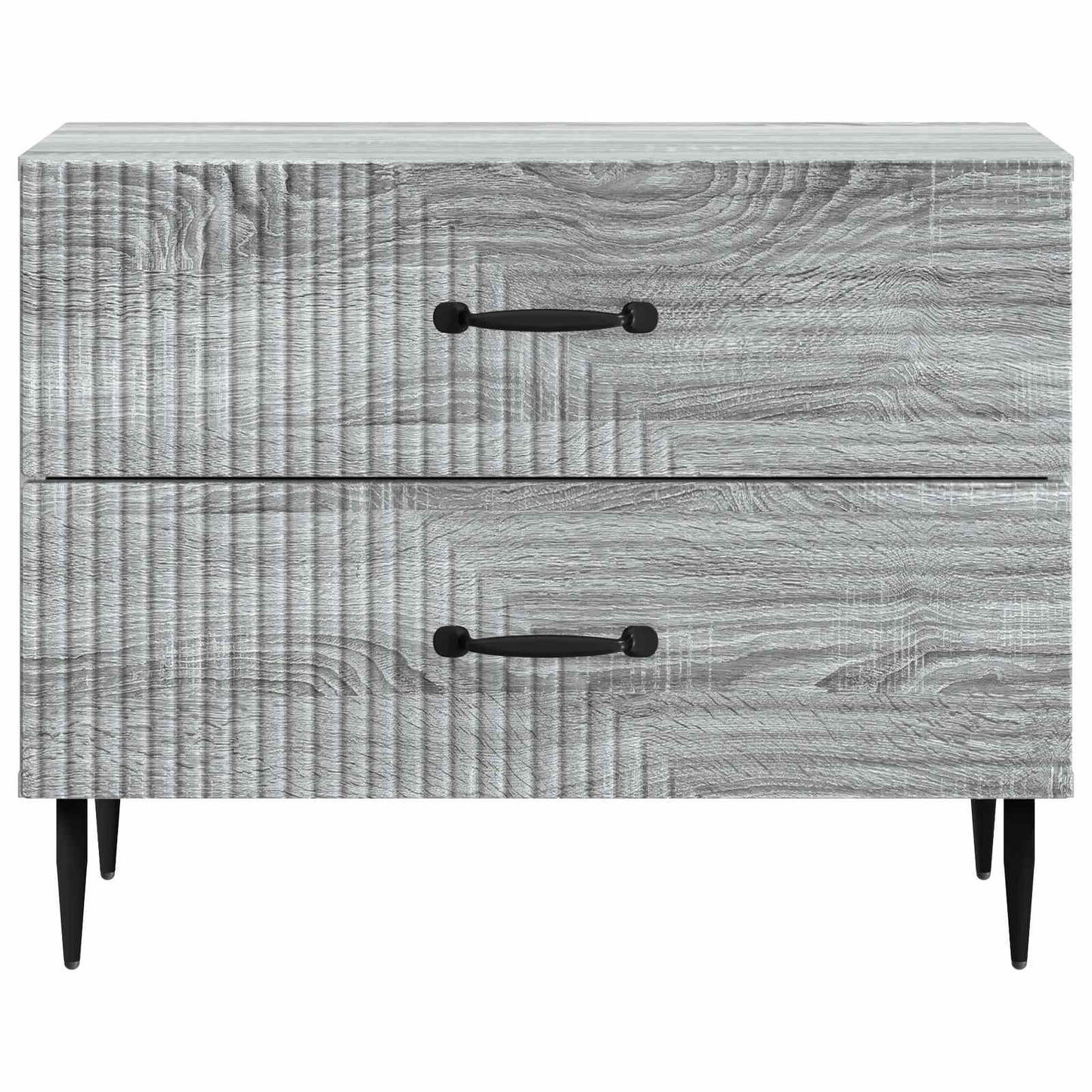 Nachtkastje Grijs sonoma 62 x 34,5 x 47,5 cm Bewerkt hout