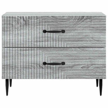 Nachtkastje Grijs sonoma 62 x 34,5 x 47,5 cm Bewerkt hout