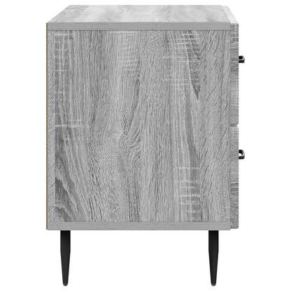 Nachtkastje Grijs sonoma 62 x 34,5 x 47,5 cm Bewerkt hout