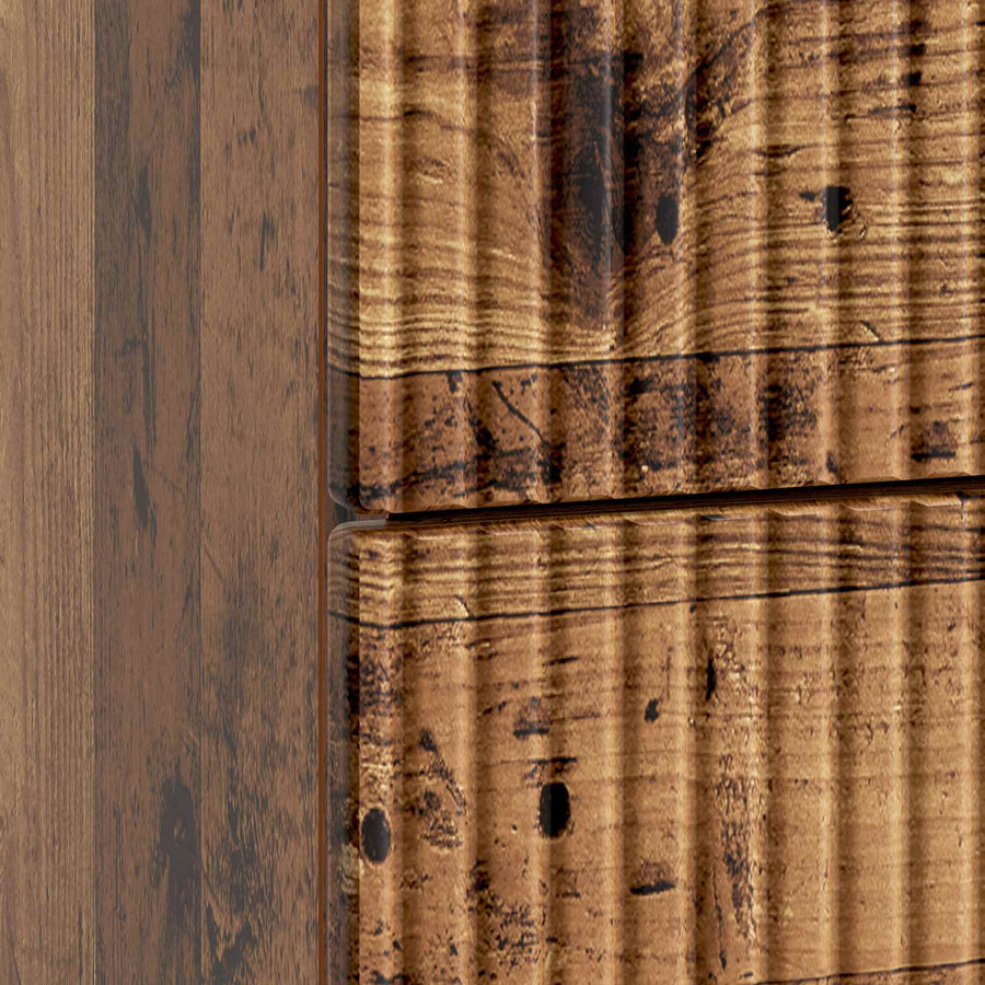 Nachtkastje met lade Oud hout 62 x 34,5 x 47,5 cm Bewerkt hout