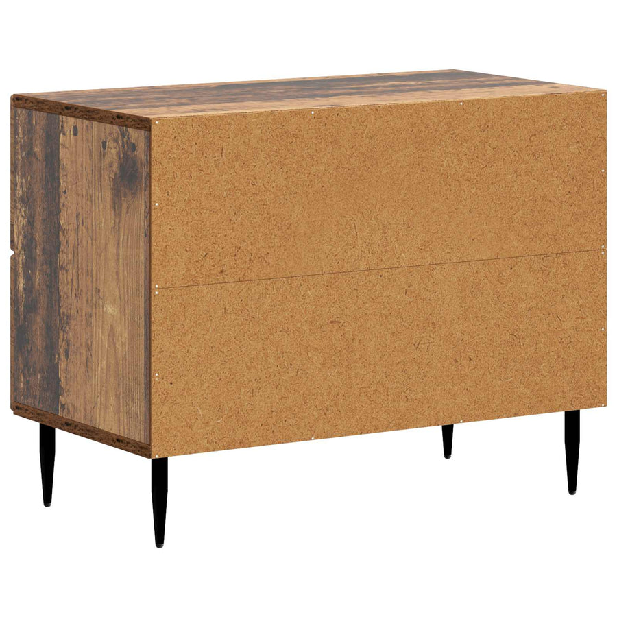 Nachtkastje met lade Oud hout 62 x 34,5 x 47,5 cm Bewerkt hout