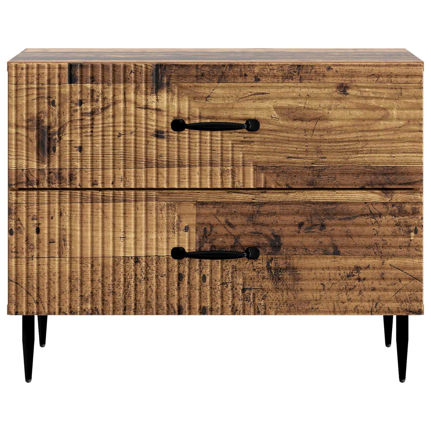 Nachtkastje met lade Oud hout 62 x 34,5 x 47,5 cm Bewerkt hout
