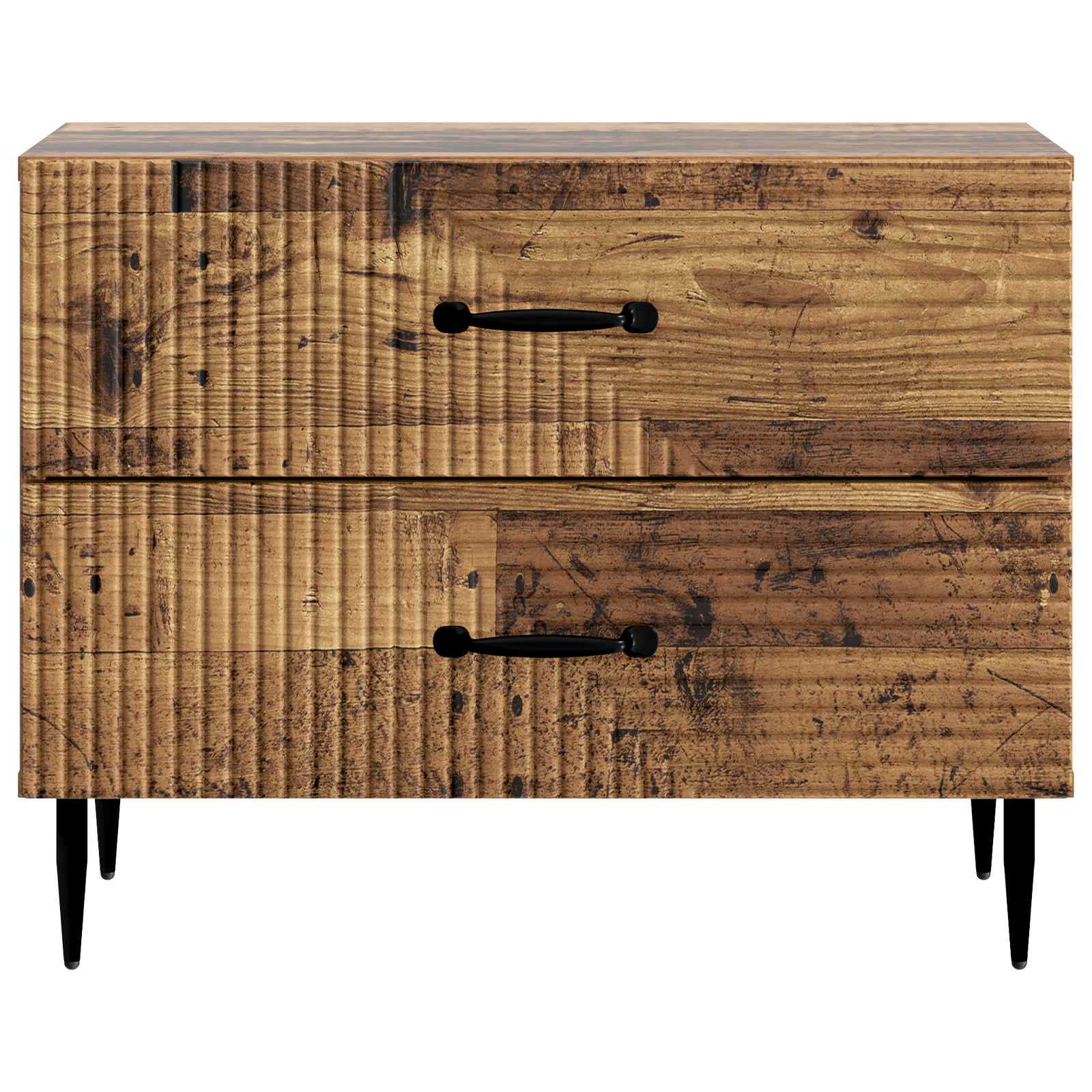 Nachtkastje met lade Oud hout 62 x 34,5 x 47,5 cm Bewerkt hout