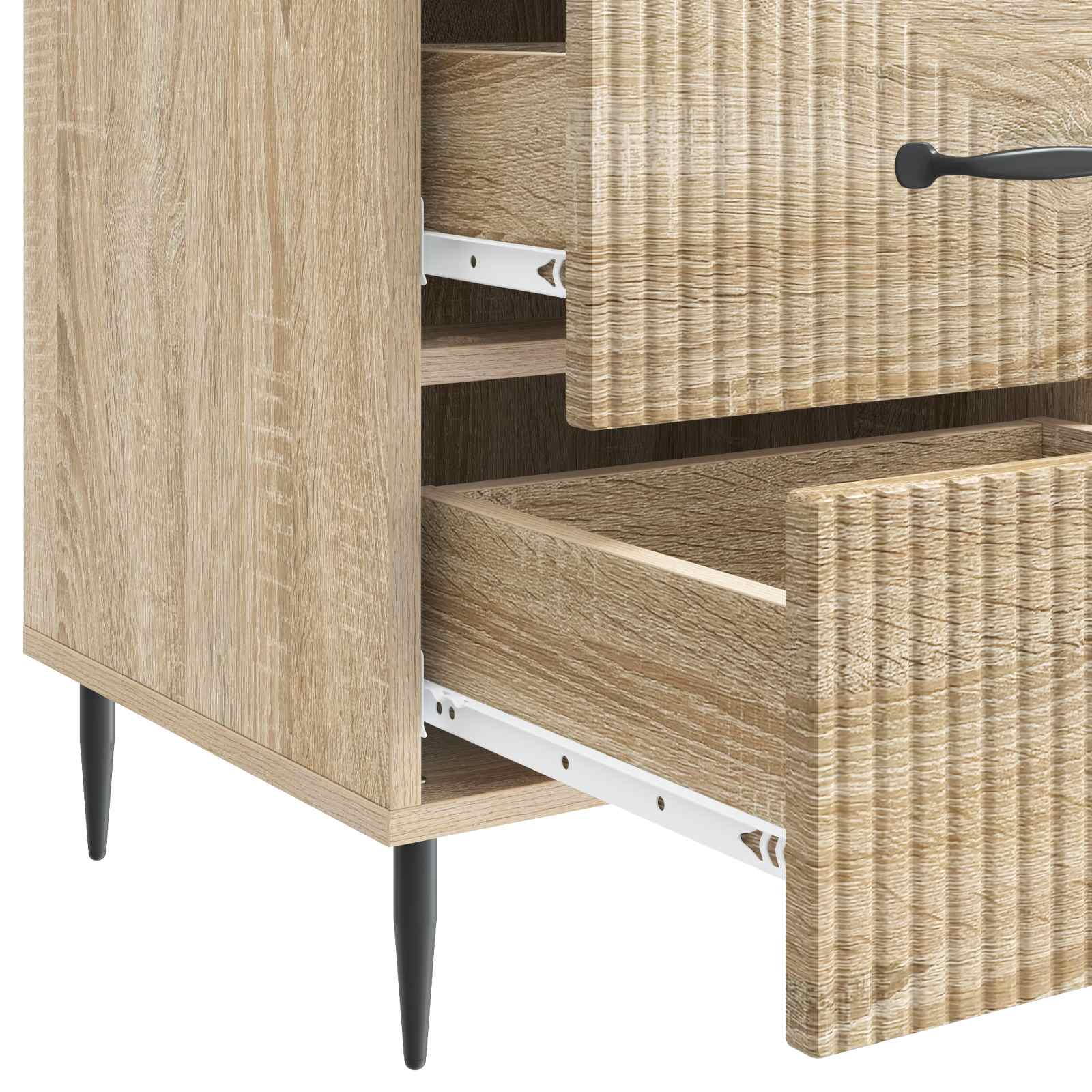 Nachtkastje Sonoma Eiken 43 x 41 x 66,5 cm Bewerkt hout