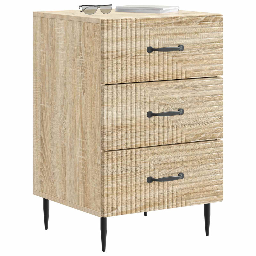 Nachtkastje Sonoma Eiken 43 x 41 x 66,5 cm Bewerkt hout