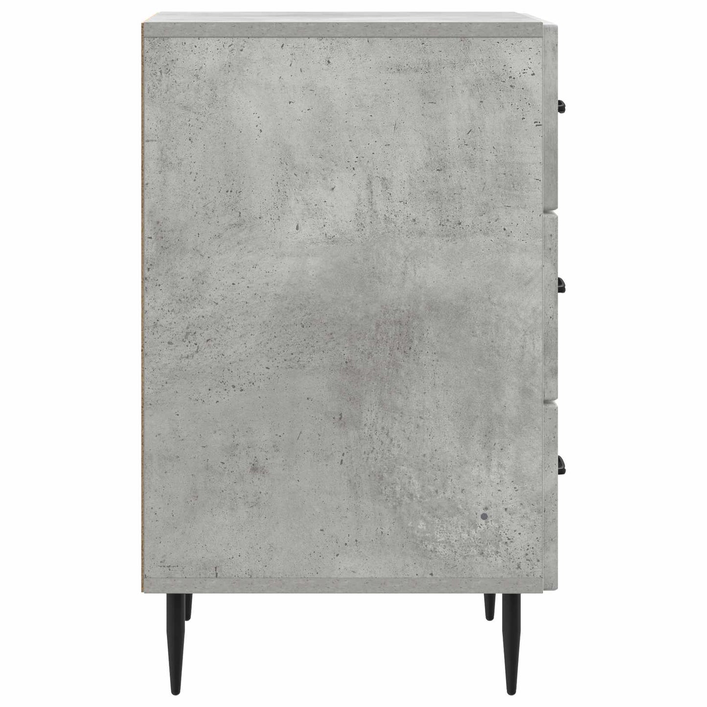 Nachtkastje met lade Betongrijs 43 x 41 x 66,5 cm Bewerkt hout