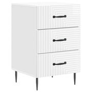 Nachtkastje 43x41x66,5 cm hoogglans wit bewerkt hout