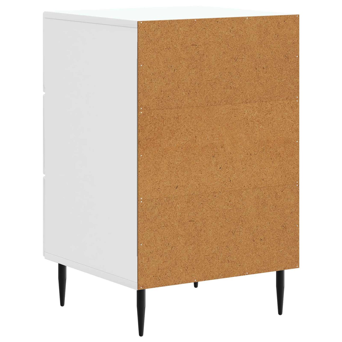 Nachtkastje Hoogglans Wit 43 x 41 x 66,5 cm Bewerkt hout