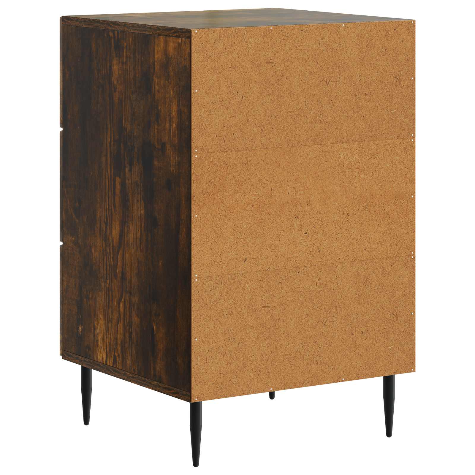 Nachtkastje Gerookt eiken 43 x 41 x 66,5 cm Bewerkt hout