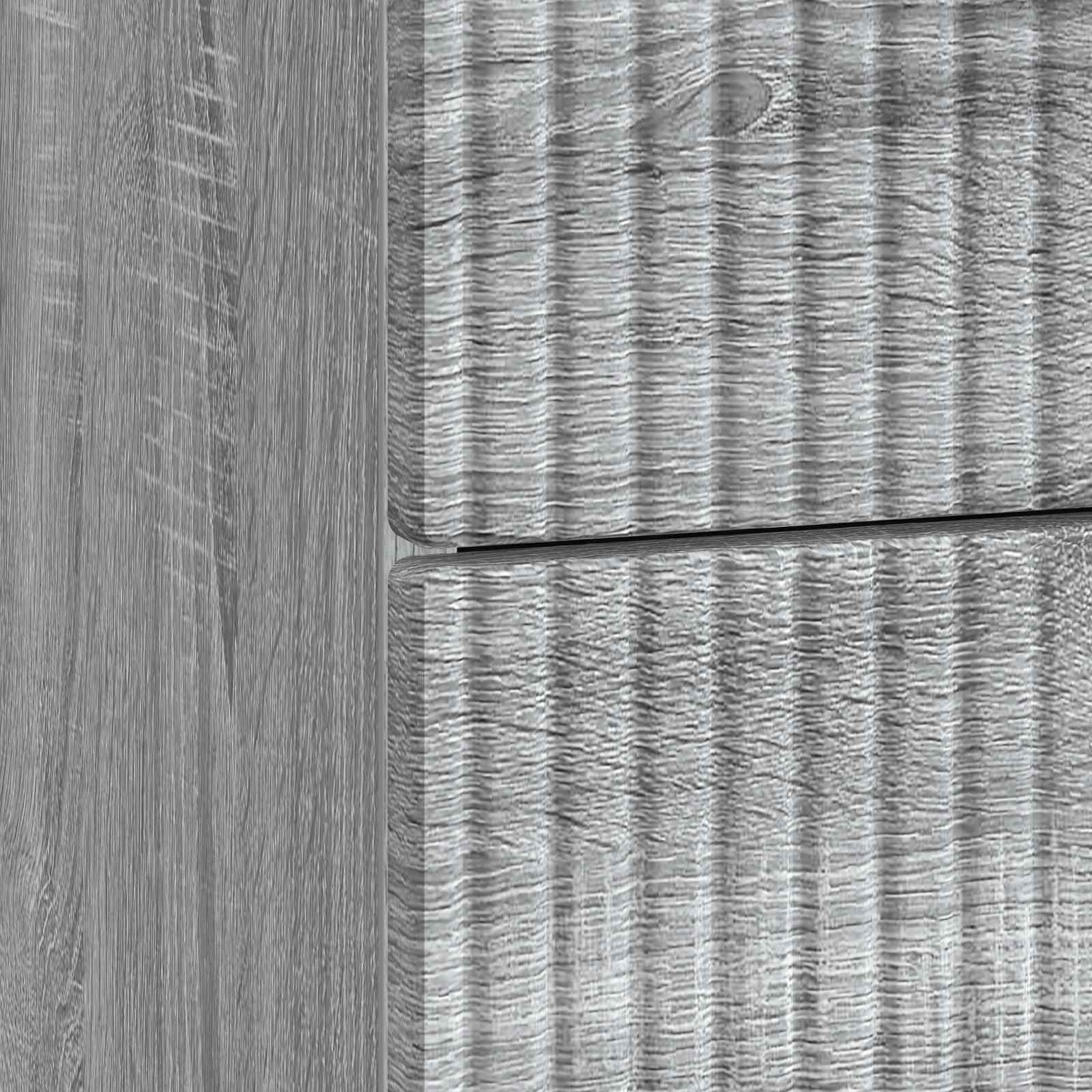 Nachtkastje Grijs sonoma 43 x 41 x 66,5 cm Bewerkt hout