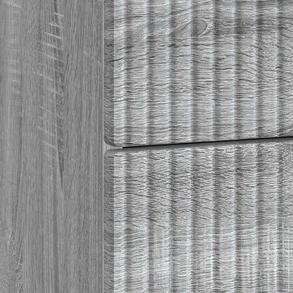 Nachtkastje Grijs sonoma 43 x 41 x 66,5 cm Bewerkt hout