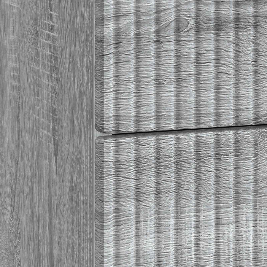 Nachtkastje Grijs sonoma 43 x 41 x 66,5 cm Bewerkt hout