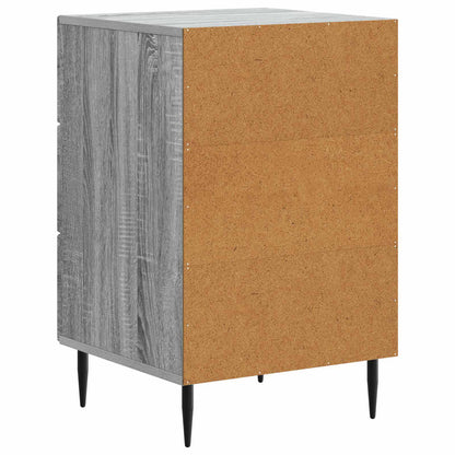 Nachtkastje Grijs sonoma 43 x 41 x 66,5 cm Bewerkt hout