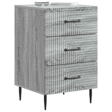 Nachtkastje Grijs sonoma 43 x 41 x 66,5 cm Bewerkt hout