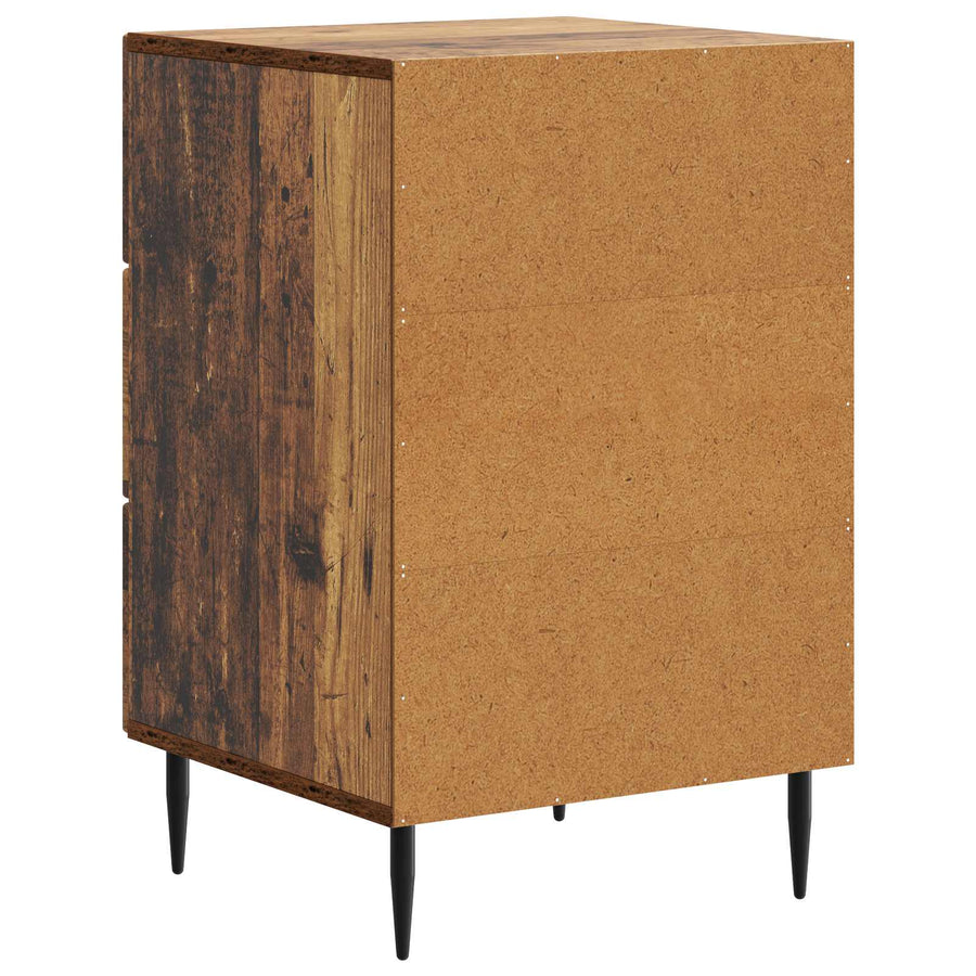 Nachtkastje met lade Oud hout 43 x 41 x 66,5 cm Bewerkt hout