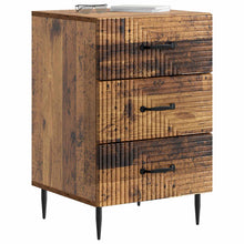 Nachtkastje met lade Oud hout 43 x 41 x 66,5 cm Bewerkt hout