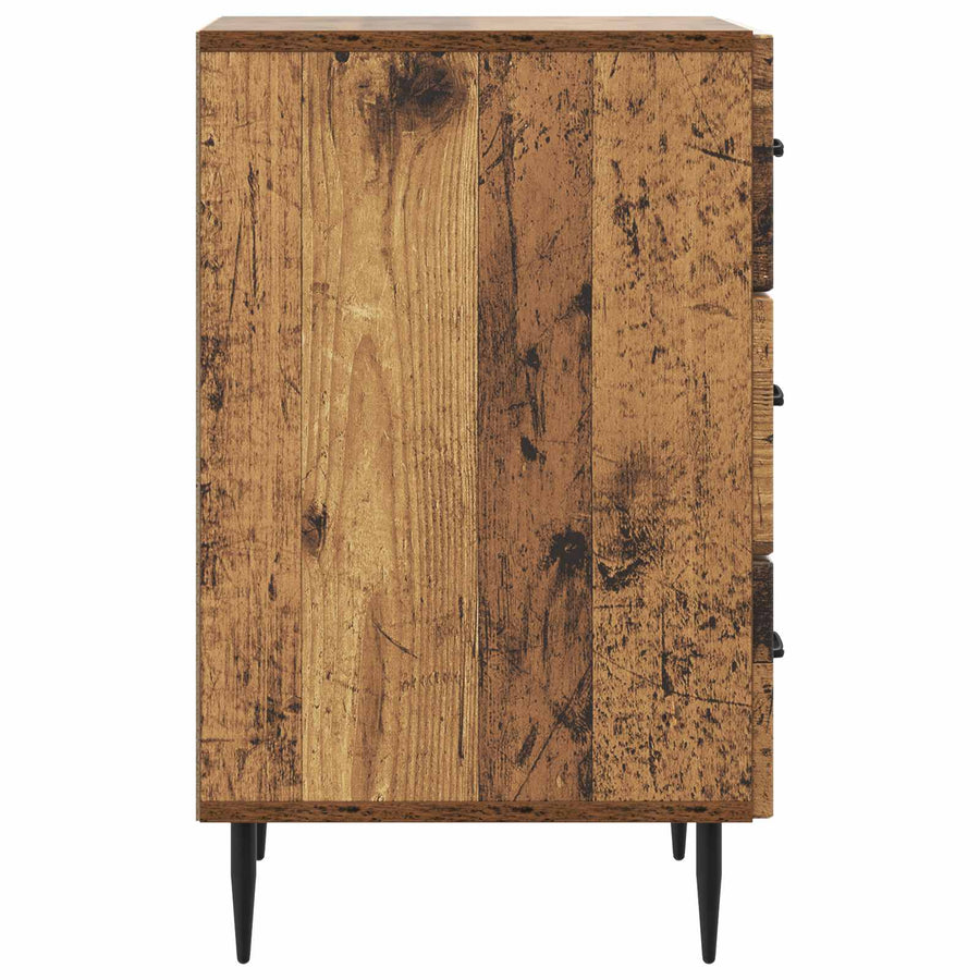 Nachtkastje met lade Oud hout 43 x 41 x 66,5 cm Bewerkt hout